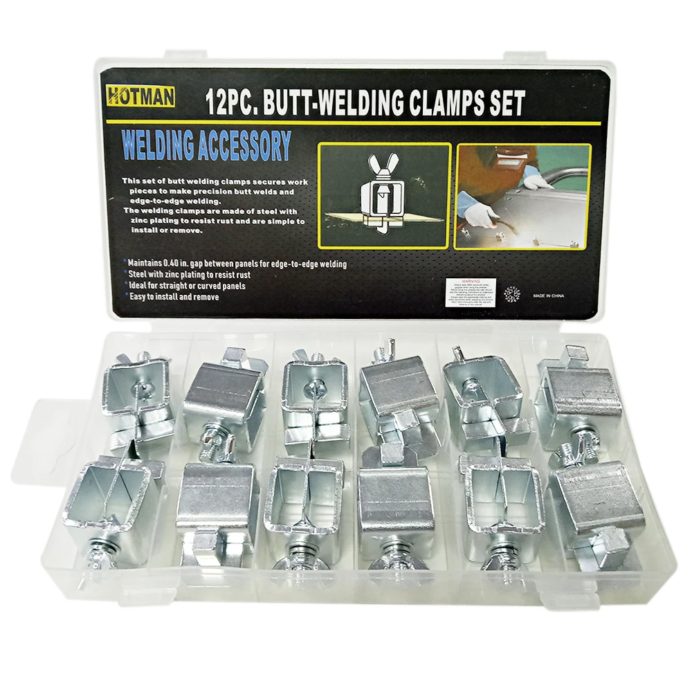 Горячая 12 шт. зажимы для стыковой сварки автомобильный корпус металлический лист