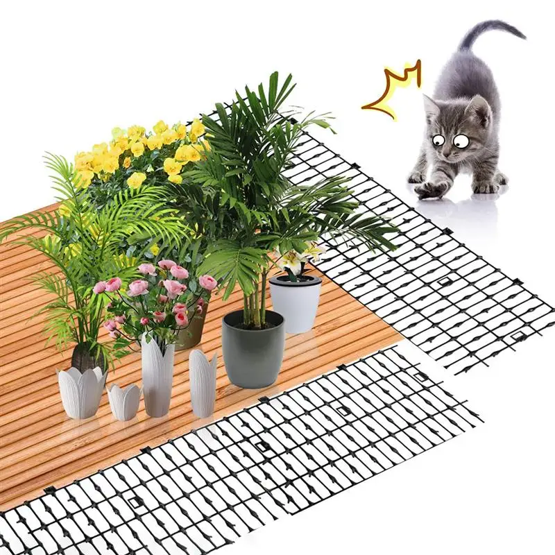 

2M Garden Prickle Strip Dig Stop Cat Repellent Deterrent Mat Spike Portable Anti-Cat Dog Outdoor Garden Supplies