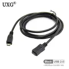 Удлинитель Micro USB мама к Micro USB папа FM, короткий OTG-кабель для зарядки и передачи данных, черный, 20 см, 50 см, 10 см, 1 м, 1,5 м, 2 м, 5 м