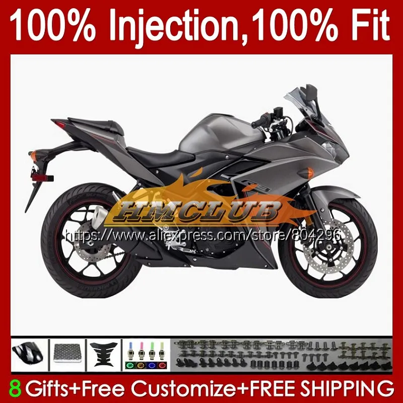 

Инъекция для YAMAHA YZFR25 YZF-R3 YZF R3 R25 R 25 3 62No.1 YZF-R25 14 15 16 17 YZFR3 матовый цвет 2014 2015 2016 2017 обтекатель