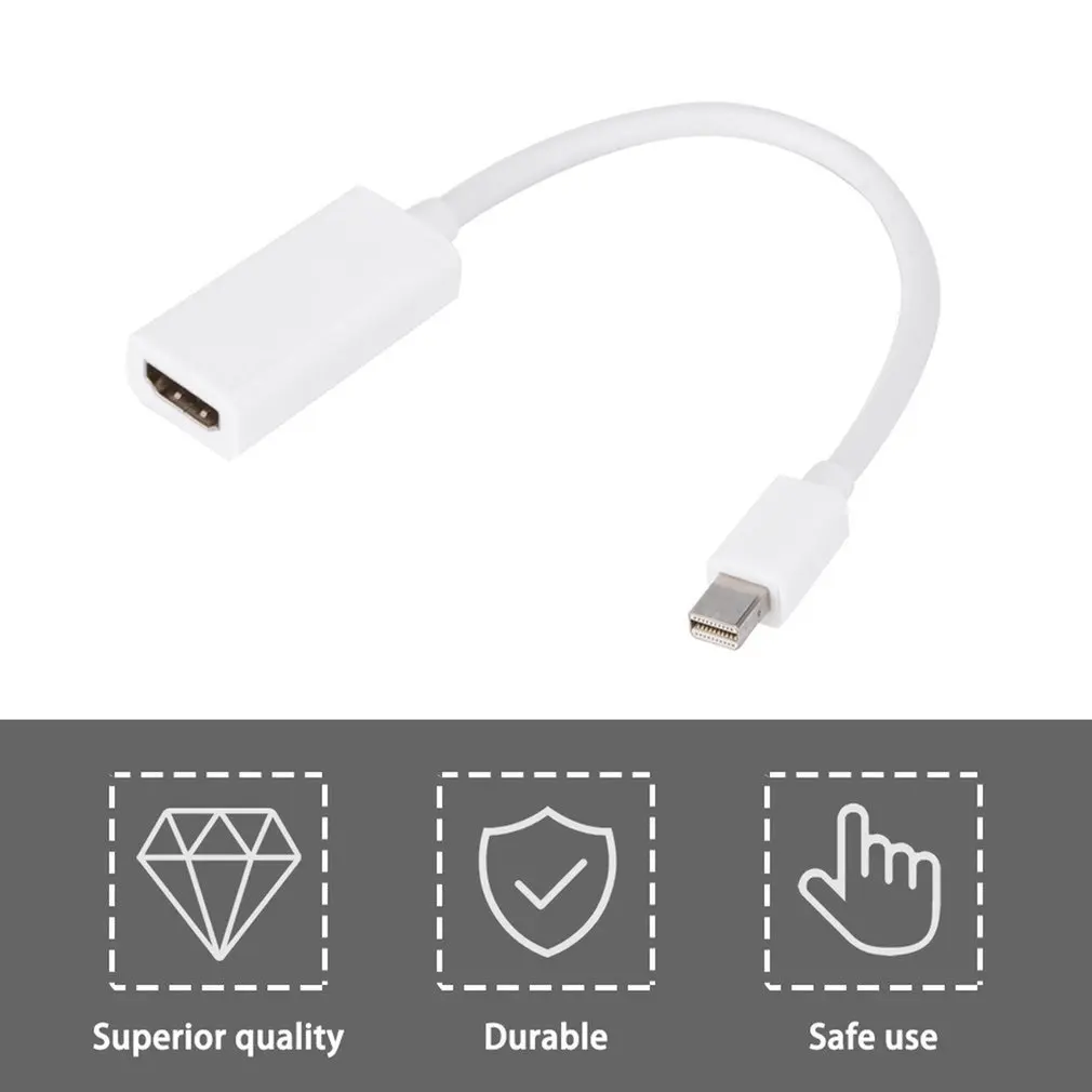 Портативный Аудио мультимедийный мини-порт дисплея Mini DP к HDMI-совместимый адаптер