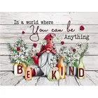 GATYZTORY Рамка Diy картина маслом по номерам Рождественская фигурка картина Diy наборы акриловая фотография по номерам для стены