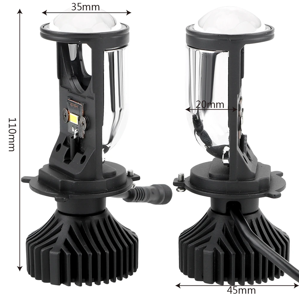 

Canbus H4 LED Car Light Bulb 90W/Pair Automobiles Lamp Conversion Kit Hi/Lo Beam Headlight Mini Projector Lens Led Lights Car