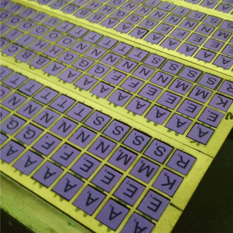 

100Pcs/set English Words Wooden Letters Alphabet Tiles Black Scrabble Letters & Numbers For Crafts Wood Educational Toys Gifts