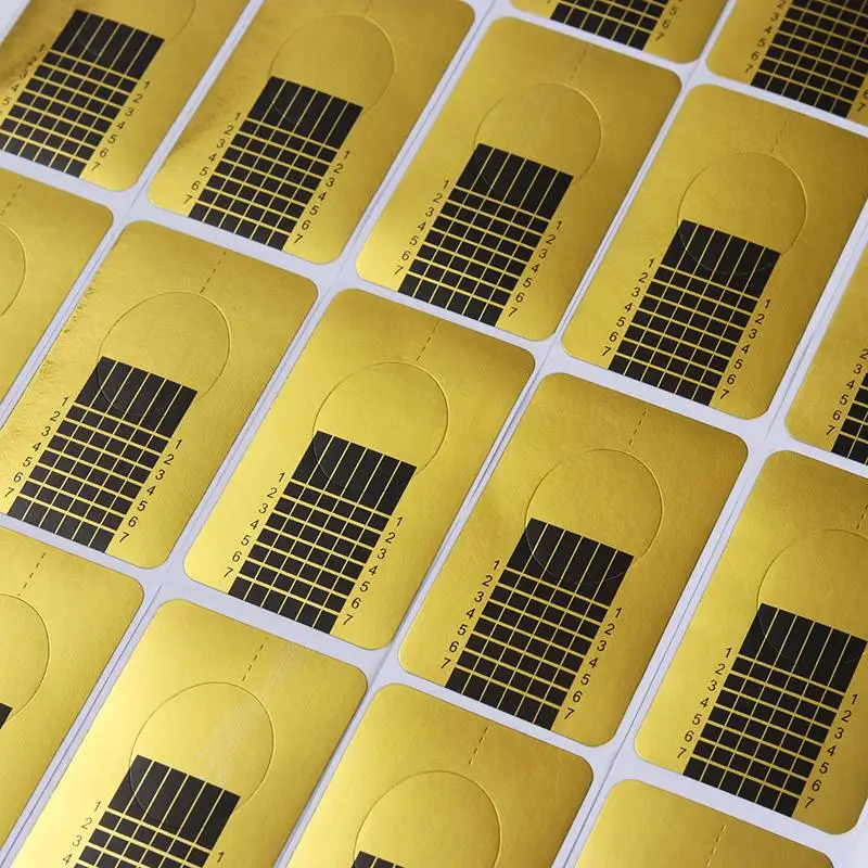 French Nail Form Tips Acrylic UV Gel Extension Curl Form extension Nail Sticker Art Guide Mold Manicure Nail Art Tools