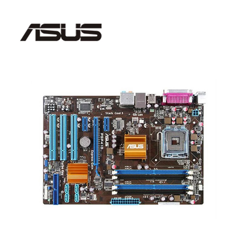 Материнская плата для Asus P5P41D G41 Socket LGA 775 DDR2 оригинальная б/у материнская