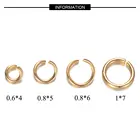 100 шт.лот 3-8 мм позолоченное пусковое кольцо 100% настоящая нержавеющая сталь карабин застежка оптовая продажа фурнитура ювелирные изделия