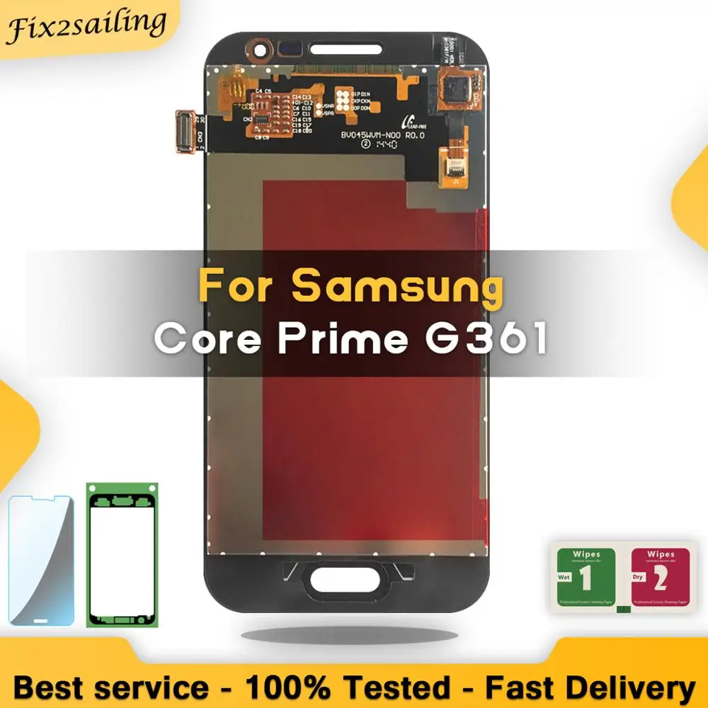 100% протестированный сенсорный экран для Samsung Galaxy Core Prime G361 G361H G361F дигитайзер ЖК