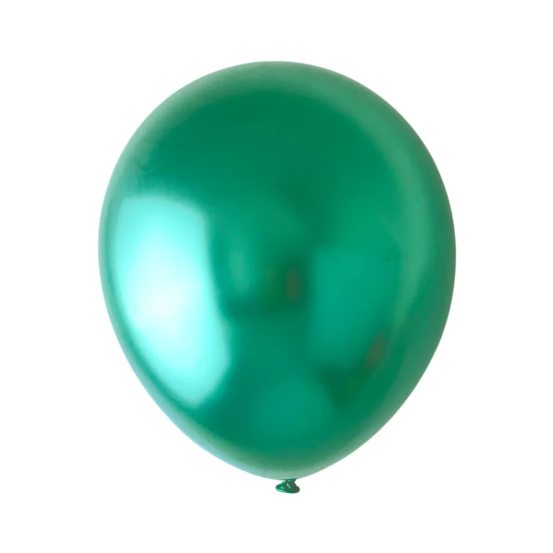10PCS green1 10 шт. 12 дюймов металлические шары латексные конфетти-Блестки Блестящие жемчужные металлические цвета день рождения Свадебный шар Декор поставки - Цвет: 10PCS green1