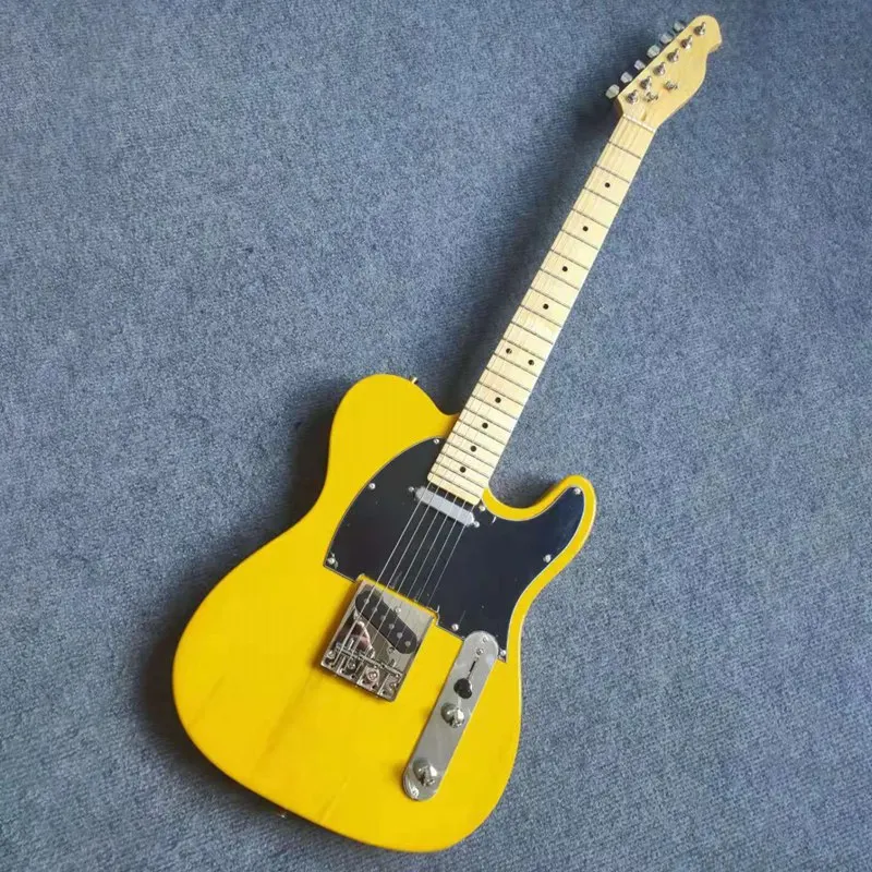 6 saiten gitarre tl stil elektrische gitarre 39 zoll blau gelb sunburst farbe solide ashwood körper holz gitarre hochglanz finish free global s