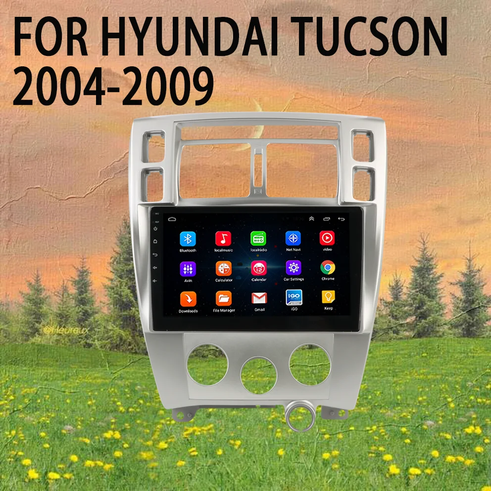 Автомагнитола DSP на Android 10 для HYUNDAI Tucson 2004-2009 автомобильное радио аудиомагнитофон