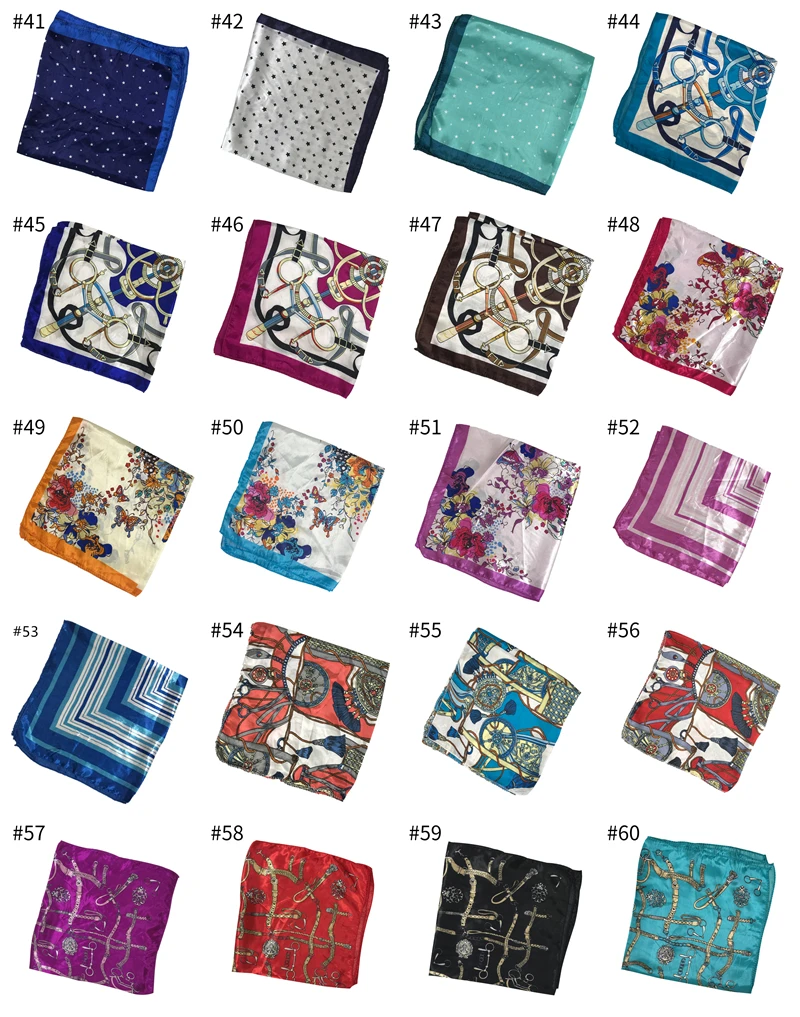 2020 новый модный шарф квадратный галстук атласный маленький шелковый кольцо