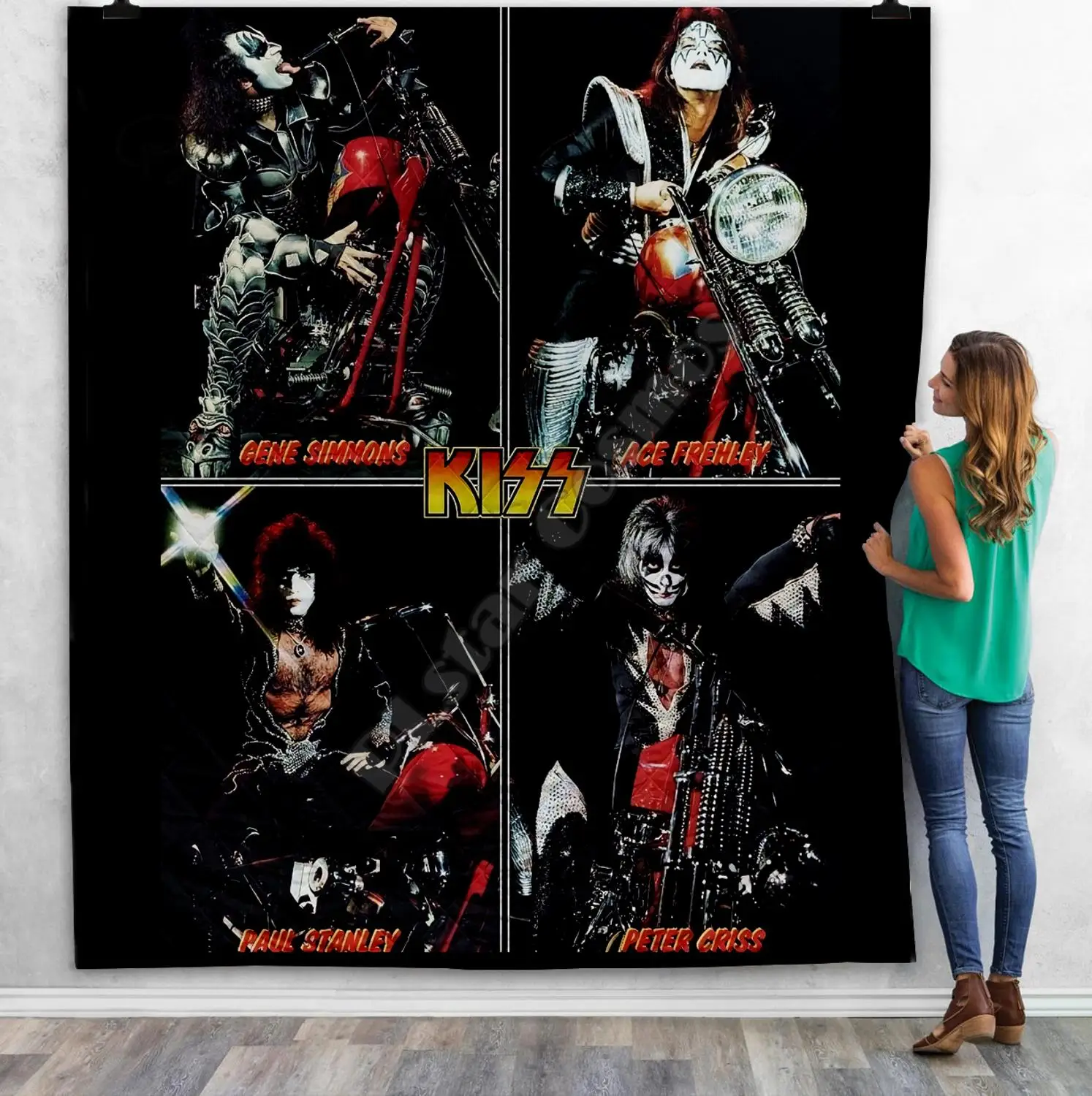 Постельное белье KISS Rock & Roll All Nite вечерние НКИ 3D одеяло для детей и взрослых мягкое