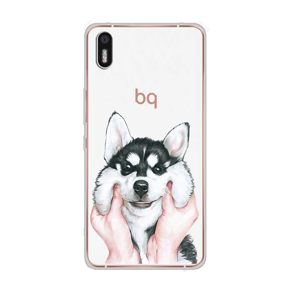 Ciciber Забавные милые животные собака для BQ Aquaris U2 C U X5 V VS X2 X Plus Lite Pro E5 S M5 M5.5 Мягкие