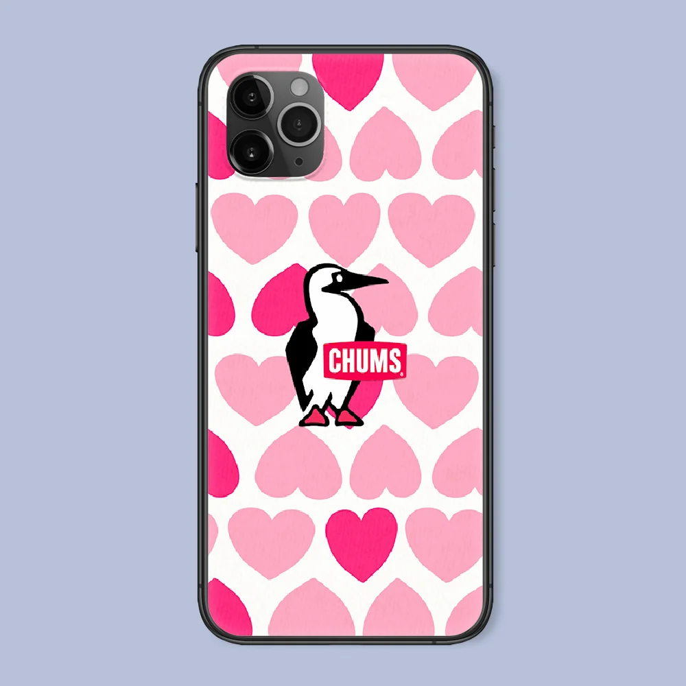 

CHUMS Brand Phone Case For Iphone 4 4s 5 5S SE 5C 6 6S 7 8 Plus X XS XR 11 12 Mini Pro Max 2020 black Back Fashion Cover 3D Etui