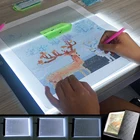 Набор со светодиодной подсветкой, инструменты для алмазной живописи, световой короб с регулируемой яркостью, световая панель, световой короб для рисования, аксессуары для алмазной вышивки A5A4