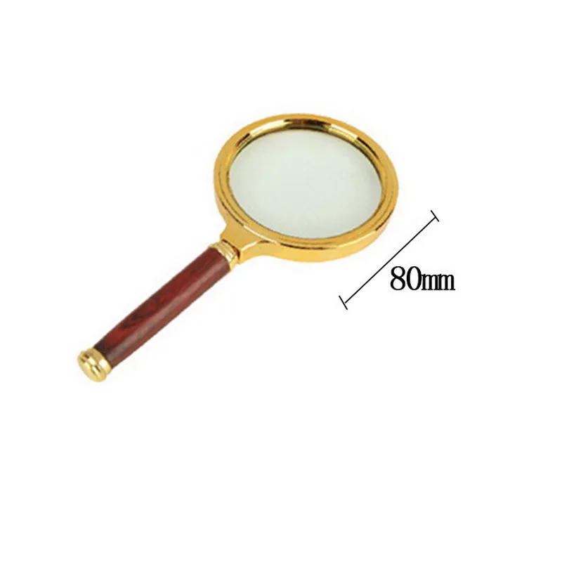 Лупа с ручкой лупа медным покрытием карманный размер чтения студентов детей