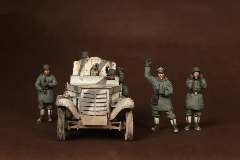 1/35 древний воин включает в себя 5 (без фигурок автомобиля с аксессуарами) наборы