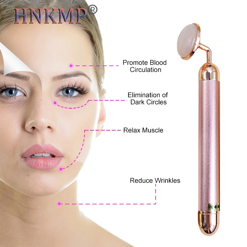 

HNKMP Natural Jade Facial Massage Roller Crystal Round Ball Facial Roller Jade Roller Facial Massager Lifting Tool Skin Care