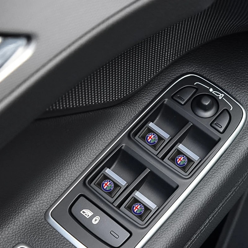 10 шт. автомобильный Стайлинг 3D украшения наклейки на ногти гербовый значок для Alfa