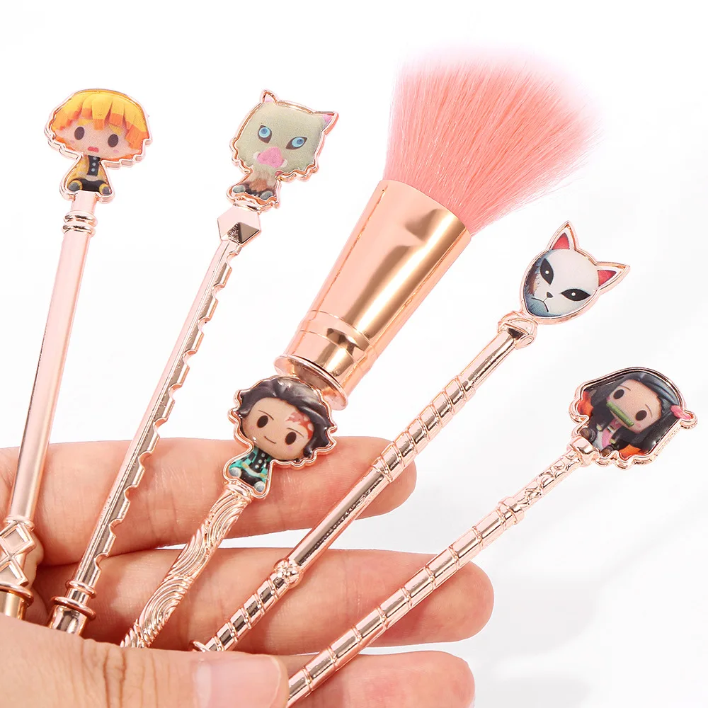 

Anime Cosmetic brush Demon Slayer Kamado Tanjirou Nezuko Action Figures PVC Model Toys Zenitsu Figurine Inosuke Kimetsu No Yaiba