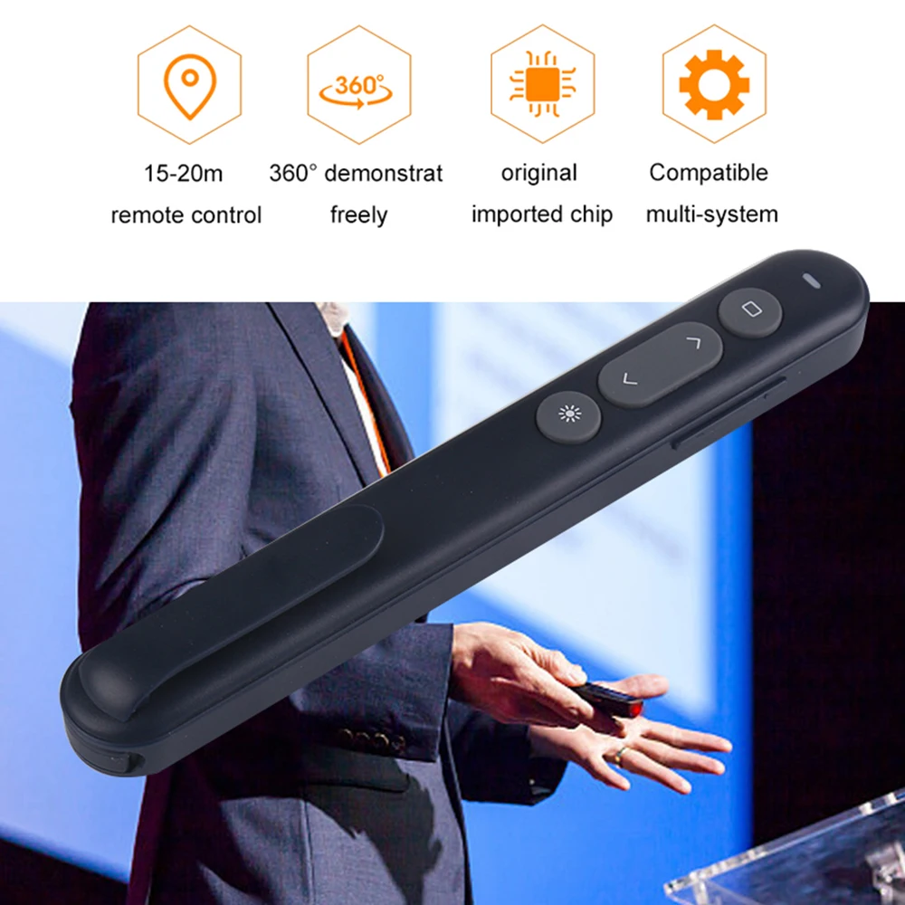 Беспроводной презентатор ProGaGa 2 4G для Windows Linux Mac OS USB RF Powerpoint ручка указатель