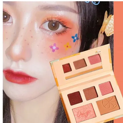 

5 Color Eyeshadow Palette Long Lasting Shiny Matte Glitter Pigment Eye Shadow Pallete Fruit Fashion Diamond Eye Makeup Palette