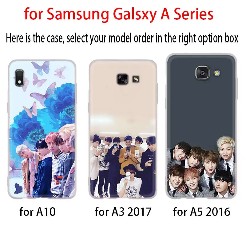 Чехол для телефона для samsung Galaxy A10 A20 E A30 A40 A70 A50 A60 A80 A90 a10s a20s a30s a70s M40 Bangtan Boys Jimin Suga