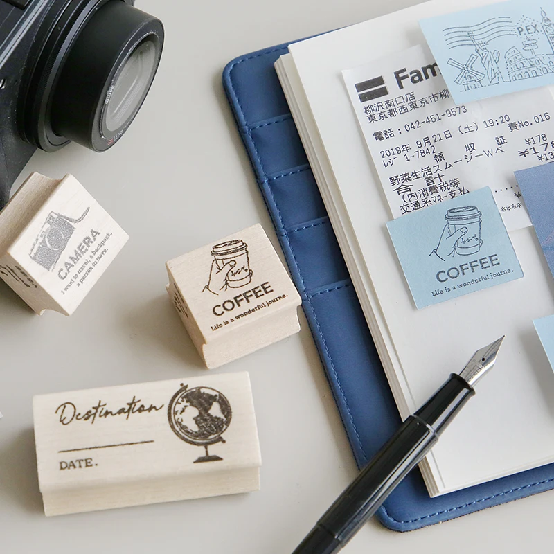 Винтаж путешествие история Карта города штамп DIY деревянные и резиновые штампы