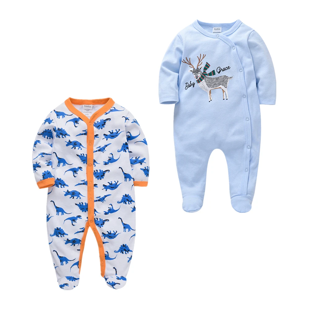 

2 шт. Новорожденные, детские комбинезоны для мальчиков животных мультяшный джемпер цельный ropa para bebe nino Комбинезон Девочки младенца детский ...