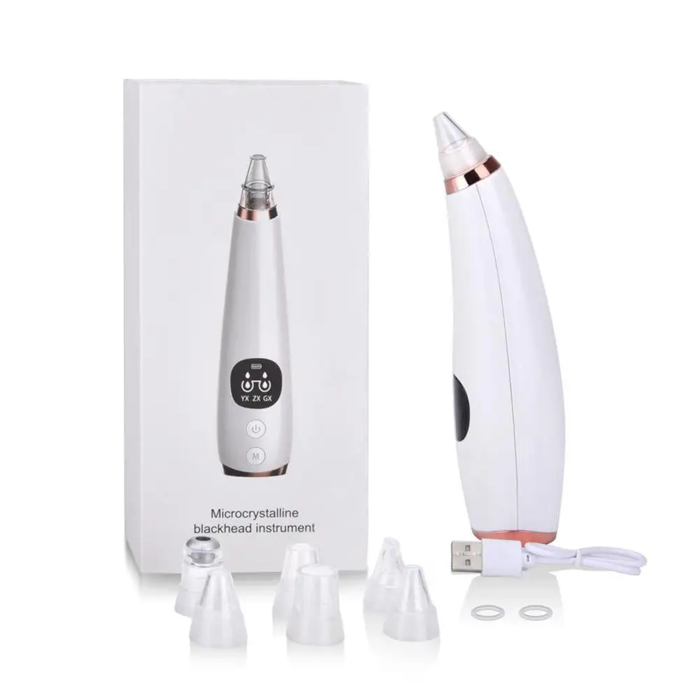 

1Set Blackhead Remover Electric Pore Acne Cgrease Leaner Spots Pore Point Tlack Muction Vacuum Cleaner Black Cleaner Q8E7