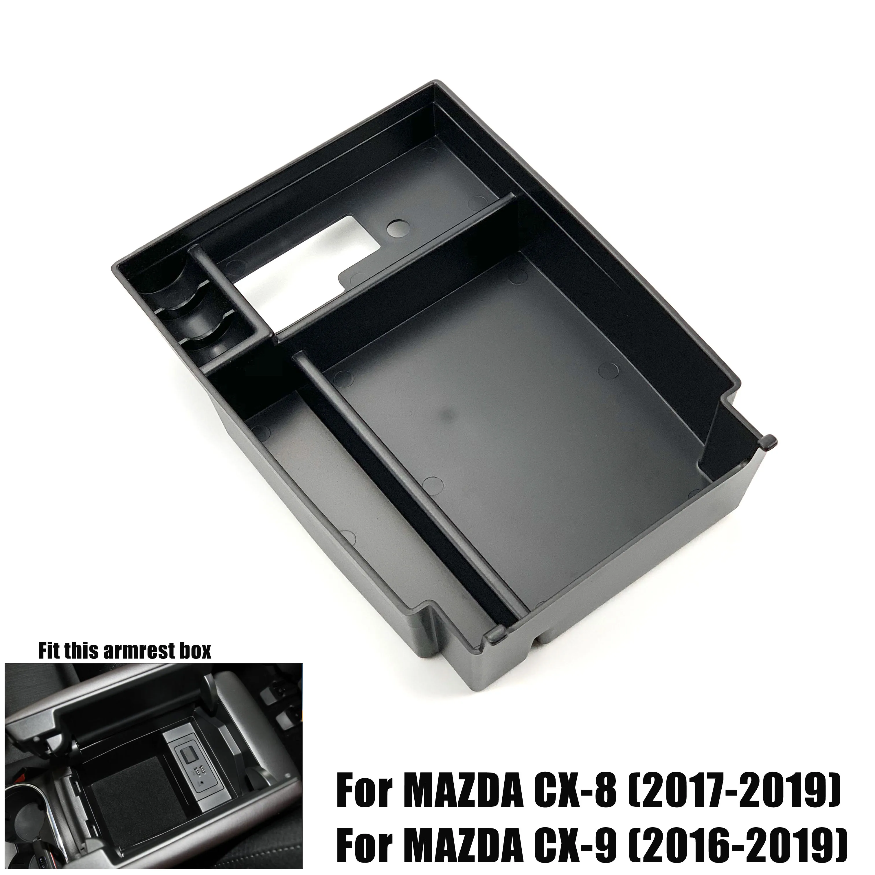 Car Accessories Central Armrest Storage Box Console Tray Holder For MAZDA 3 AXELA /MAZDA 6 ATENZA CX-5 CX5 CX-8 CX8 CX-9 CX9 | Автомобили