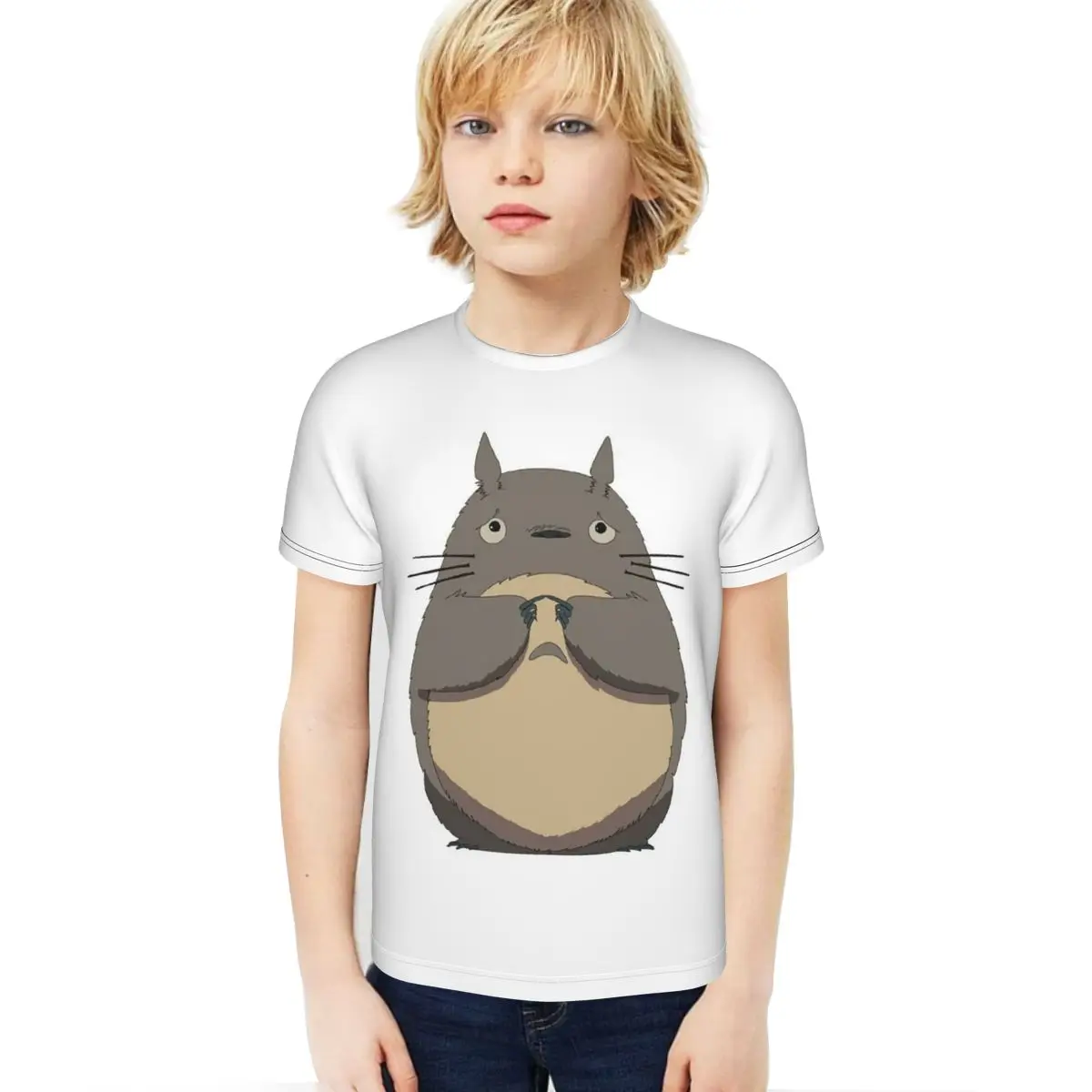 Новинка 2021 модная плюшевая рубашка для мальчиков и девочек 3D футболка Тоторо