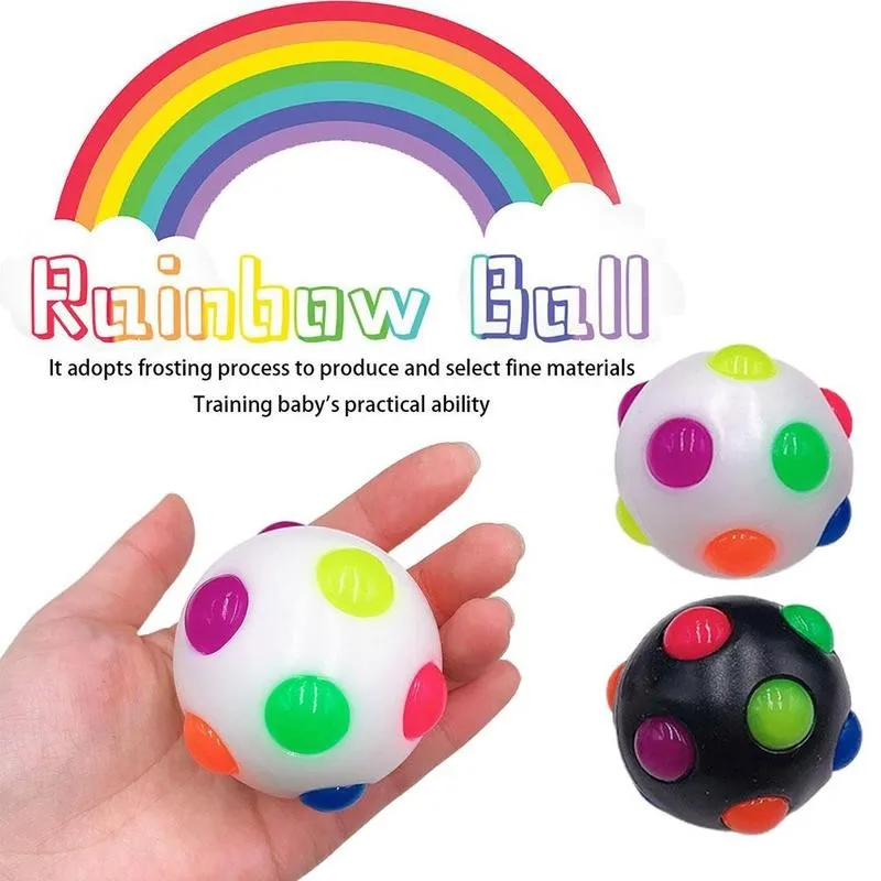 

Радужный шар, светящийся танцевальный шар, Детский обучающий Забавный подарок, игрушки для детей и взрослых, снятие стресса