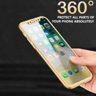 360 Полное покрытие прочный армированный чехол для телефона чехол для IPhone 12 11 Pro Max XR XS Max 8 7 6S Plus 5S SE 2020 Твердые чехлы из PC + 9H закаленное защитное стекло