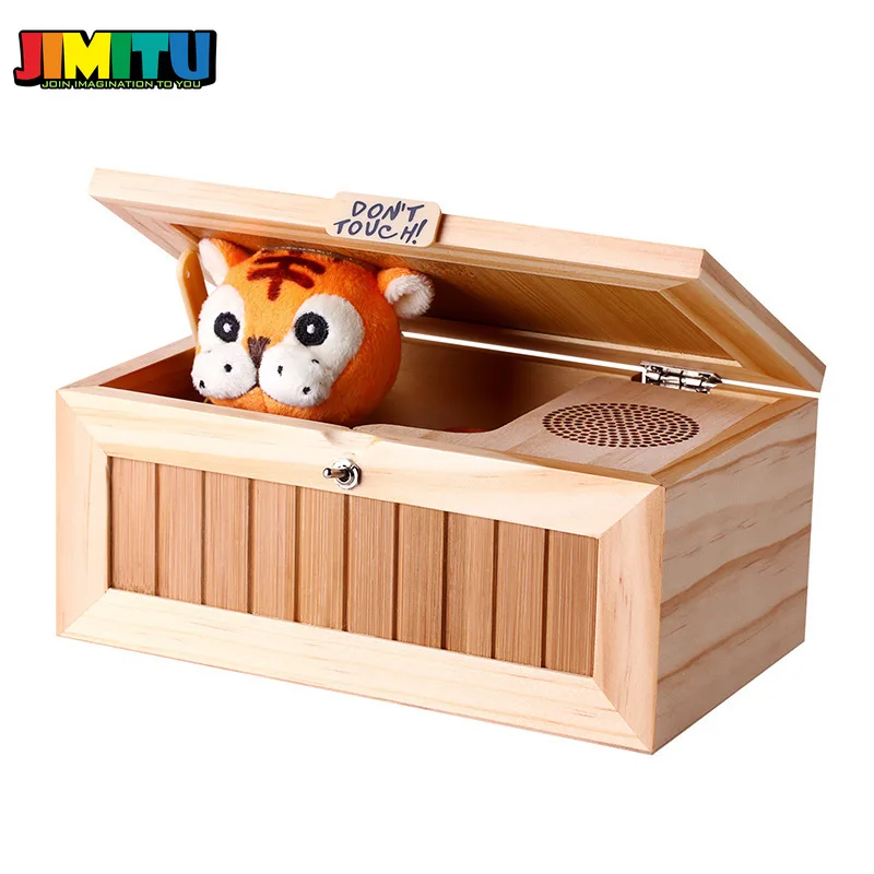 JIMITU забавная игрушка обновленная деревянная электронная бесполезная коробка со