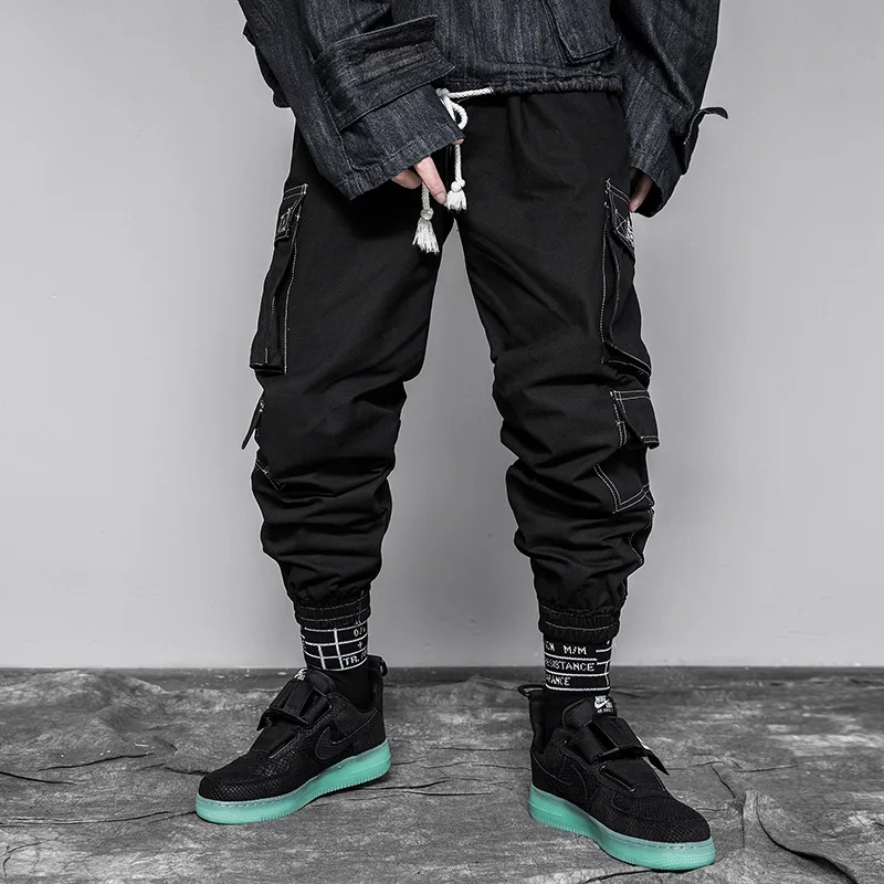 Новинка 2020 модные брюки-карго в стиле хип-хоп уличные брюки Харадзюку спортивные