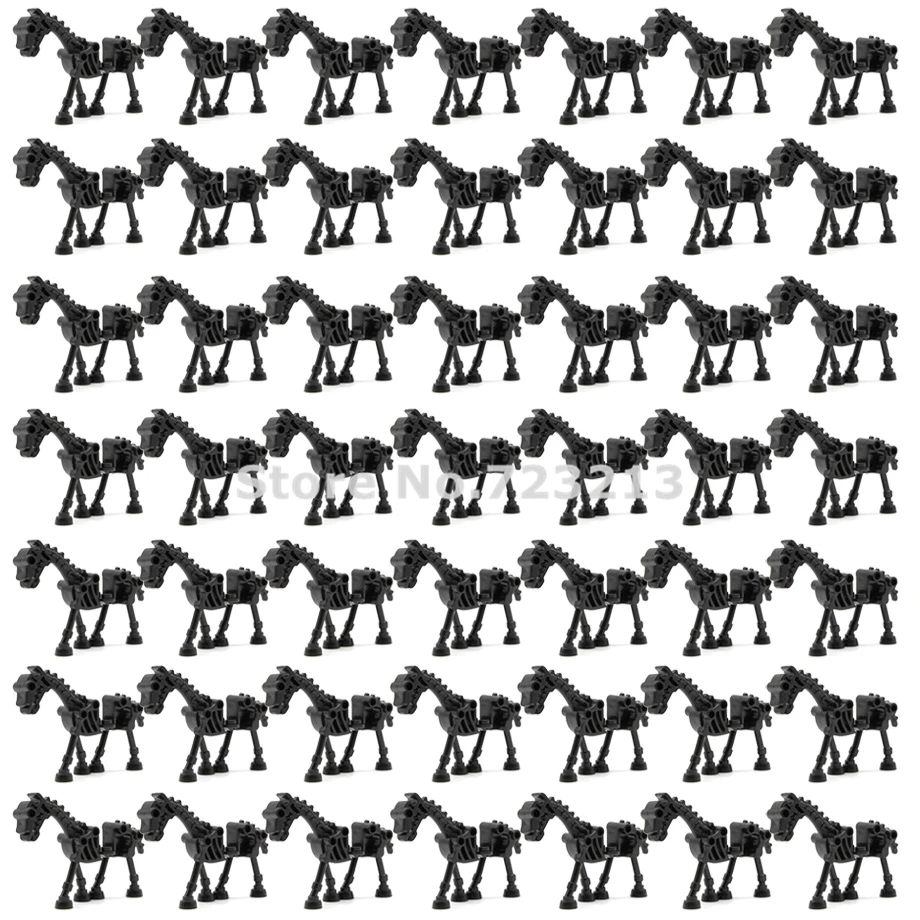 Оптовая продажа 50 шт./лот Скелет рыцарь лошадь армия череп человек замок Военная