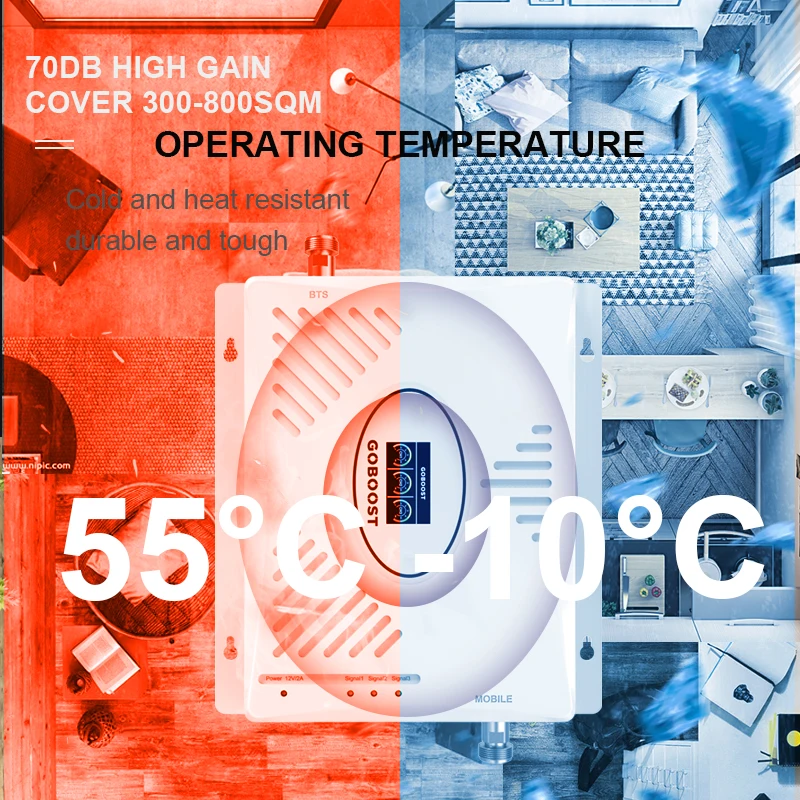 Мобильный усилитель сигнала 2G 3G 4G трехполосный Усилитель сотового GSM 900 2100 2600 WCDMA