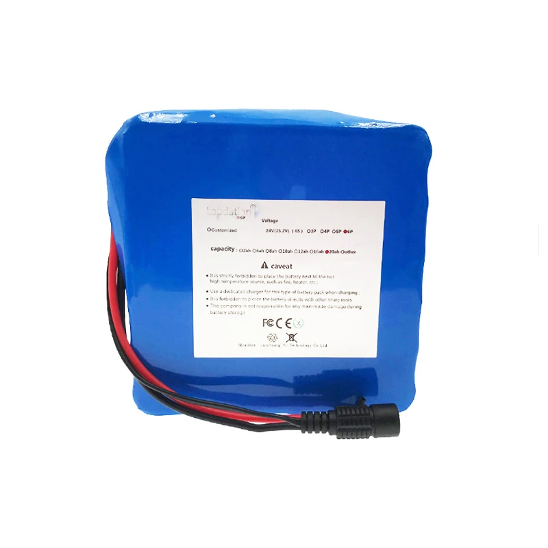 С BMS 6s6p 25 2 v 19.2ah комплект литий-ионный батарей 24 вольт литиевая батарея 20Ah 18650 для 250