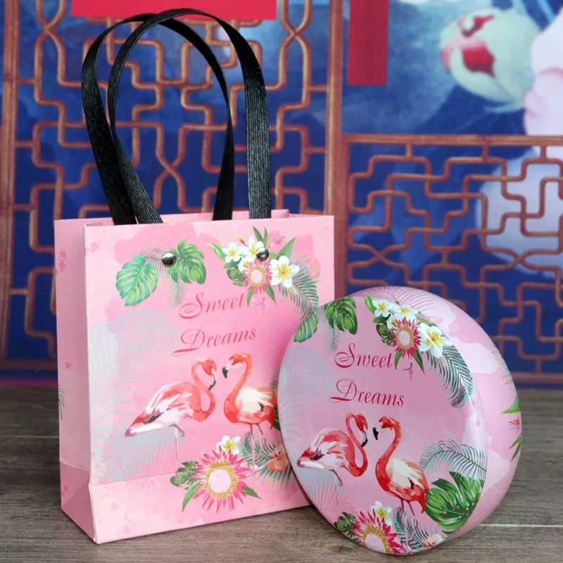 Новая модная металлическая коробка для конфет на день рождения свадьбы цветов