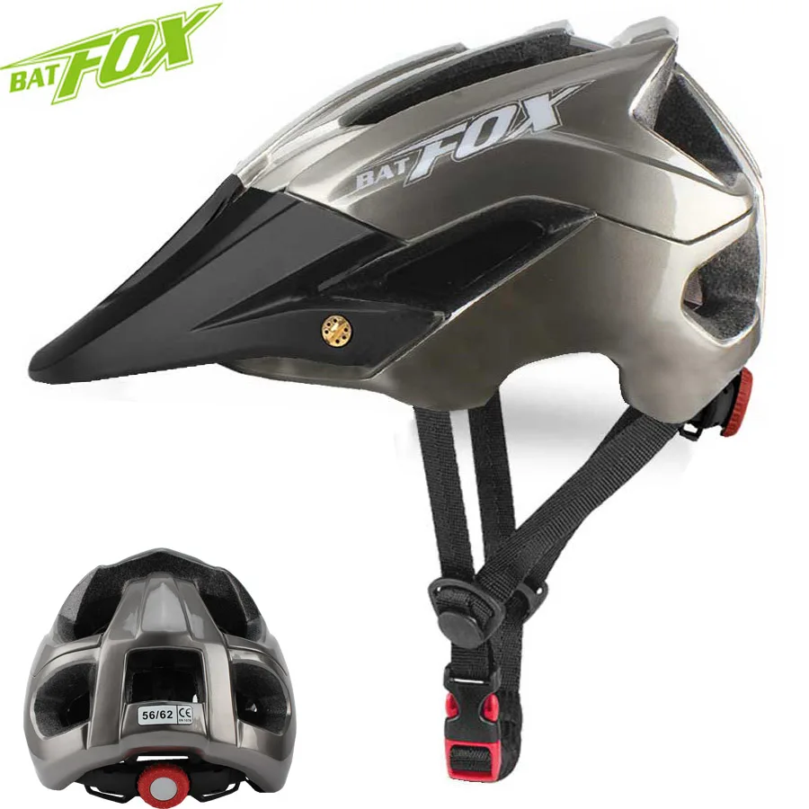 BATFOX мужской женский велосипедный шлем с большим козырьком Сверхлегкий
