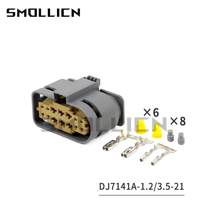 

1-50 Sets 14 Pin Car Wiring Connector For Mercedes-Benz Headlight Harness Male And Female Plug DJ7141A-1.2 3.5-11/21