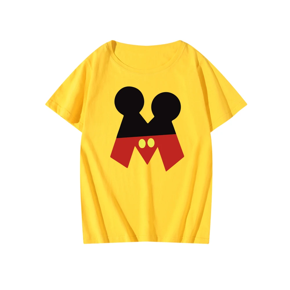 Футболка женская с коротким рукавом Повседневная рубашка рисунком Диснея Микки