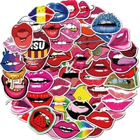 103050pcs hot sexy lips stickers personalized luggage notebook graffiti stickers decoration wholesale