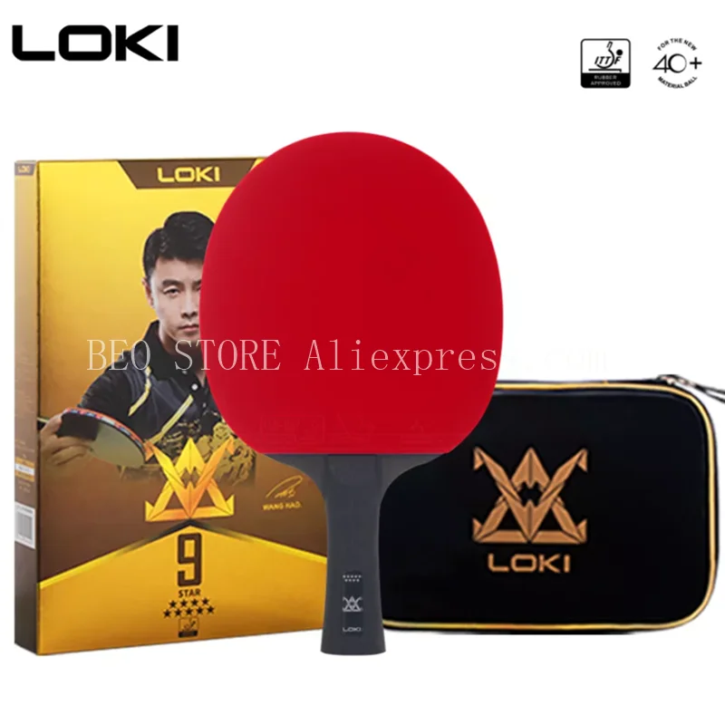 

LOKI 9 Star High Sticky Table Tennis Racket Carbon Blade PingPong Bat Competition Ping Pong Paddle for Fast Attack and Arc