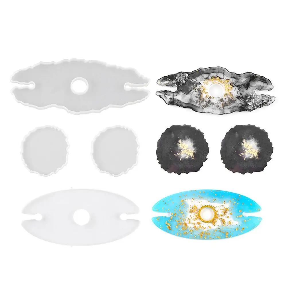 3 шт./компл. винный шкаф форма для литья под давлением красный стеклянный поднос