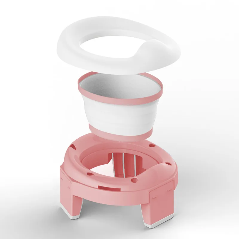 Складное детское сиденье для унитаза дорожное горшка мальчиков портативное