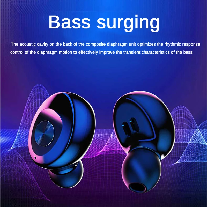 Наушники-вкладыши TWS с 5 0 Bluetooth наушники Беспроводной Цвет мини