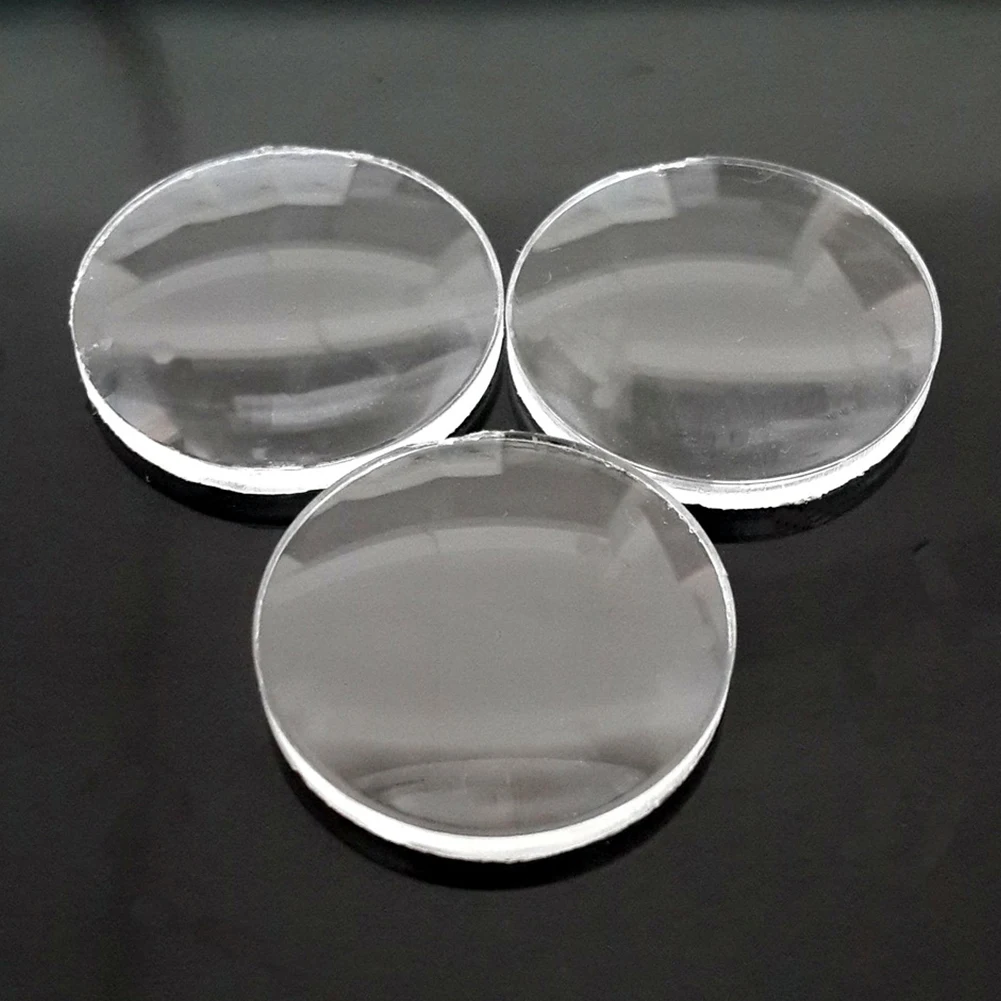 10pcs Pratical Optical Biconvex Lenses Focal Aspheric Acrylic HD VR Transparent 3D Glasses Cinema For Google Cardboard | Электроника